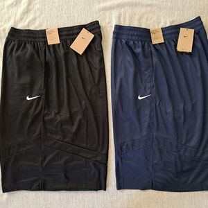 (2) NIKE Men's Black Blue Loose Fit Athletic Shorts Size 3XL. - NWT